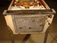 Image # 51286: Star-Jet Early Production Cabinet - Front 
(The bumper caps are not original to this game. Serial number JS1007.)
