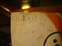 Image # 51287: Star-Jet Early Production Serial Number - Backbox 
(Serial number JS1007.)