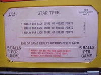 Image # 31267: Star Trek Score Card