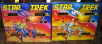 Image # 52947: Star Trek Backglass Comparison 
(The Early Production version is on the left. The version without the trademark symbol is on the right.)