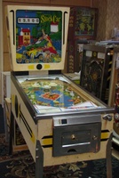 Image # 34703: Stock Car Cabinet - Full View 
(The doorbell on the front door is not original to this game.)