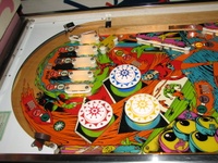 Image # 42361: Strange World Sample Game - Upper Playfield 
(Serial number 01137 S.)