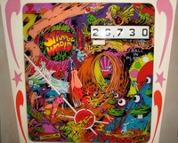 Image # 42360: Strange World Sample Game - Backglass 
(Serial number 01137 S.)