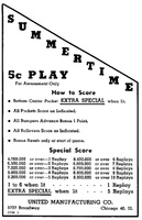 Image # 6938: Summer Time Score Card