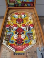 Image # 57739: Summer Time Playfield 
(The round pop bumpers bodies and skirts are reproduction.)
