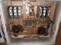 Image # 46701: Sunset Inside Backbox 
(In this backbox, the buffalo lamp socket and wiring that was missing from the factory has been added in by the game owner.)