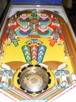 Image # 49825: Super Duo Playfield 
(All the rubber rings are missing from this playfield. Serial number 04002.)