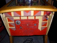 Image # 22809: Super Jumbo Cabinet - Front 
(The shooter knob is missing on this game.)
