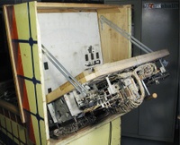 Image # 46828: Super Jumbo Backbox Insert Service Position 
(The hinged insert is shown here in a fully reclined position.)