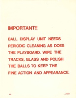 Image # 43137: Super Soccer Maintenance Notice for Operators