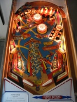 Image # 48215: Super Spin Illuminated Playfield 
(Serial number 02589.)