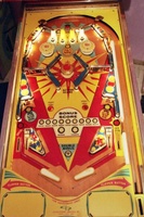 Image # 23482: Super Star Playfield 
(The black playfield rubbers used here do not match the game in the flyer.)