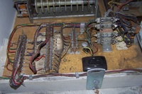 Image # 55806: Super Straight Inside Cabinet - Detail 
(Option jacks, service outlet, and fuses.)