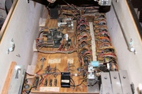 Image # 46684: Surf Champ Sample Game - Inside Cabinet 
(Serial number 01261 S.)