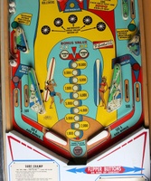 Image # 46673: Surf Champ Sample Game - Lower Playfield 
(Serial number 01261 S.)