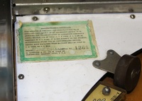 Image # 46675: Surf Champ Sample Game - Inked Serial Number 
(Serial number 01261 S.)