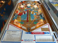 Image # 77498: Surf Side Sample Game - Illuminated Playfield 
(Serial number 01040 S.)