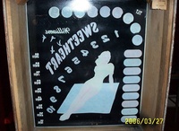 Image # 51268: Sweetheart Backglass - Reverse 
(This backglass is not clearcoated.)