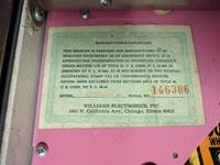 Image # 71186: Swinger Manufacturer's Certificate 
(Serial number 146386.)