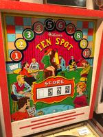 Image # 76817: Ten Spot Backglass 
(Serial number 58307.)