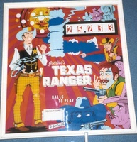 Image # 5287: Texas Ranger Backglass