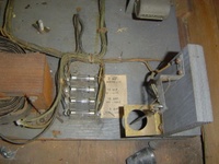 Image # 68134: Thing Fuse Block 
(Located inside the lower cabinet. Serial number 21550.)