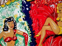 Image # 30330: Three Feathers Backglass - Detail