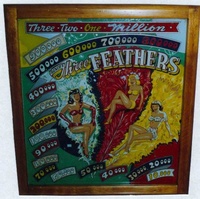 Image # 6430: Three Feathers Backglass