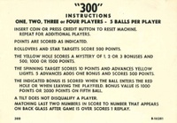 Image # 42475: &quot;300&quot; Instruction Card - 5 Balls