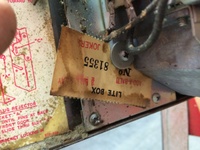 Image # 61171: 3 Jokers Backbox Serial Number Tag 
(Backbox serial number 81355. Cabinet serial number 81346.)