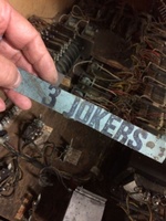 Image # 61169: 3 Jokers Name Strip 
(Found in the lower cabinet. Cabinet serial number 81346.)