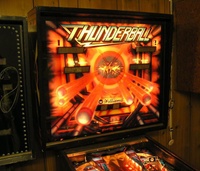 Image # 29148: Thunderball Illuminated Backglass 
(Serial number 584060.)