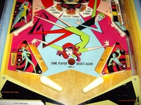 Image # 39275: Time Tunnel Lower Playfield 
(Serial number 1017.)