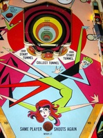 Image # 39276: Time Tunnel Center Playfield 
(Serial number 1017.)