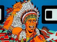 Image # 30338: Big Indian Backglass - Detail
