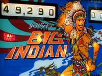Image # 38655: Big Indian Illuminated Backglass - Detail