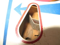 Image # 49628: Tivoli Outhole Diverter Gate 
(The gate is shown in the position that routes the ball to the right-side shooter alley instead of the kick-up lane below it.)