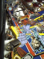 Image # 53401: The Who's Tommy Pinball Wizard Playfield - Light Shield Removed