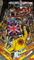Image # 78856: The Who's Tommy Pinball Wizard Prototype Playfield - Three Pop Bumpers 
(Serial number 102959.)