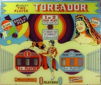 Image # 39434: Toreador Backglass