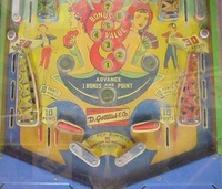 Image # 20375: Toreador Lower Playfield 
(The red flippers are not original to ths game.)