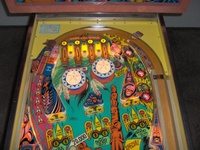 Image # 53427: Totem Sample Game Illuminated Upper Playfield 
(Serial number 01415 S.)