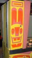Image # 53430: Totem Sample Game Backbox - Left 
(Serial number 01415 S.)