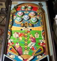 Image # 17271: Touchdown Playfield 
(The posts above the outlanes were not installed by the manufacturer.)