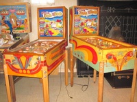 Image # 62877: Trade Winds Cabinet Comparison 
(The silver trim around the left playfield is spray paint added by a previous owner.)