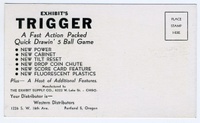 Image # 40809: Trigger Post Card Advertisement - Reverse