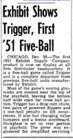 Image # 46580: Trigger Billboard New Game Announcement 
(The Billboard Jan-6-1951, page 43)