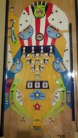 Image # 47978: Triple Strike Stripped Playfield 
(This playfield has a clearcoat finish which is not original to this game.)