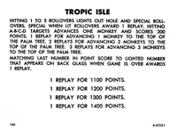 Image # 8312: Tropic Isle Instruction Card