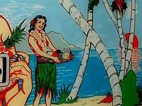 Image # 13515: Tropic Isle Backglass - Detail